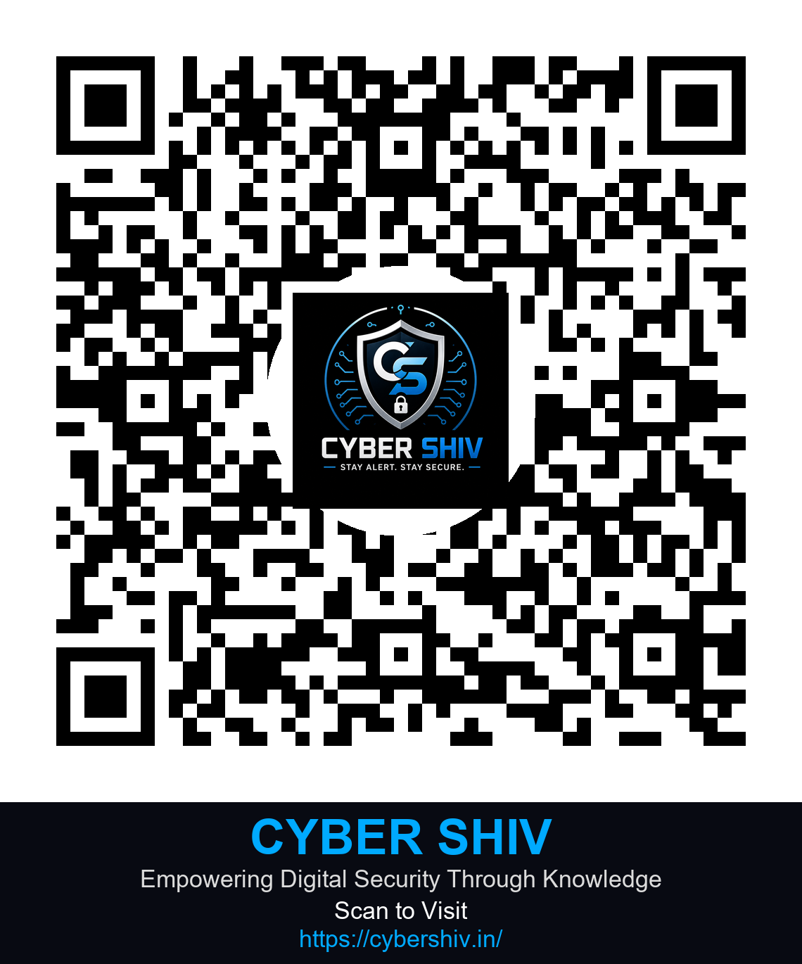 Cyber Shiv Premium QR code